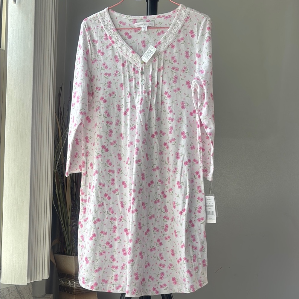 Carole Hochman White and Pink Pajamas‎